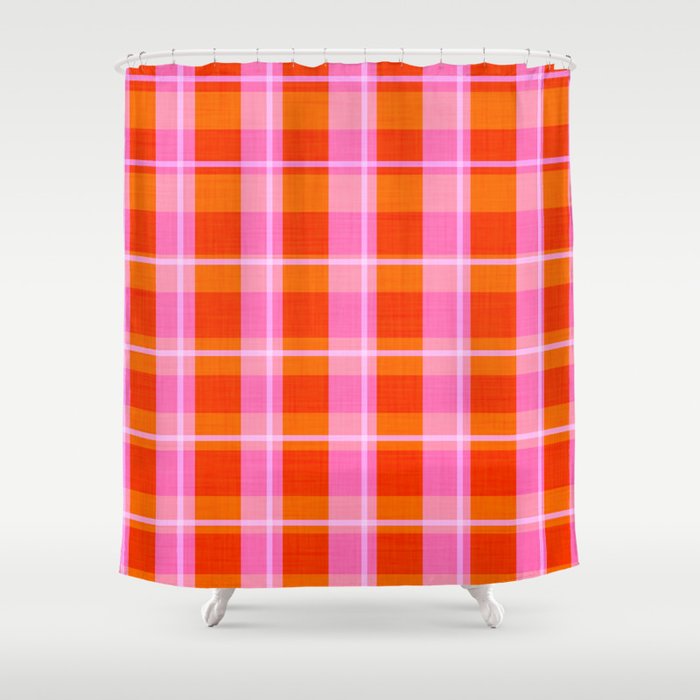 Summer plaid Shower Curtain Gallery Image 1