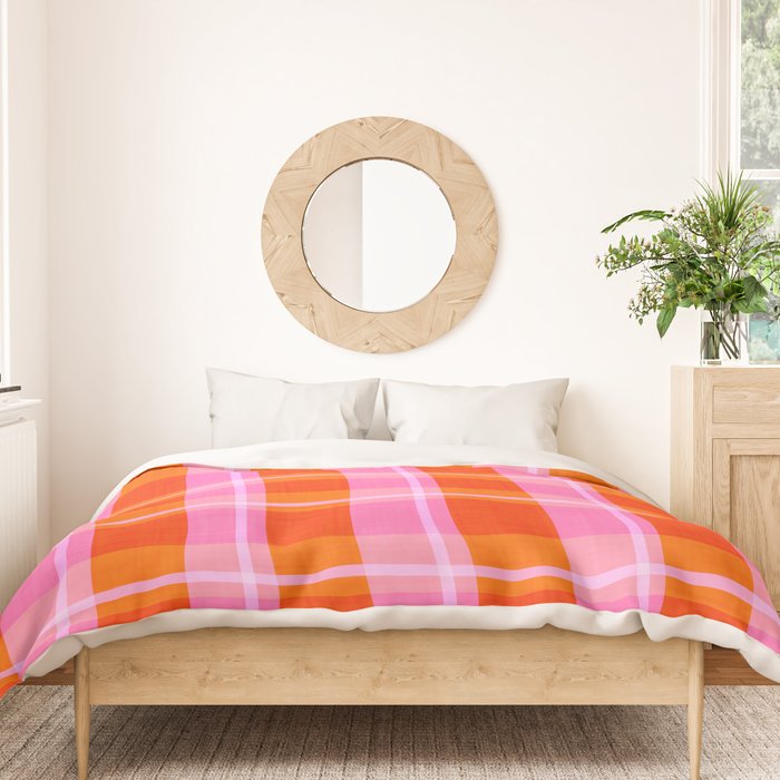 Summer plaid Duvet Cover Gallery Image 3