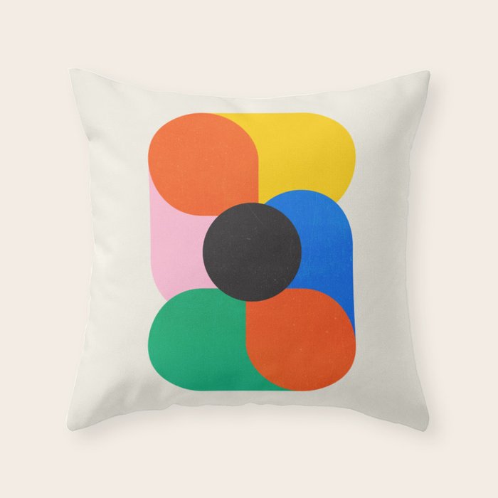 Harmony: Bauhaus 1919 Exhibition 03 Throw Pillow Gallery Image 6