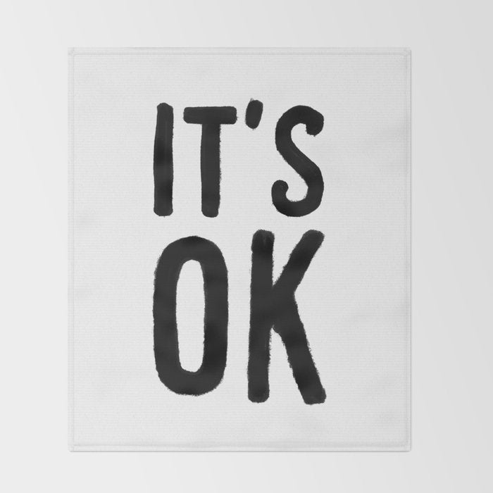 IT'S OK Throw Blanket Gallery Image 2