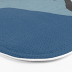 Whimsy Blue Whale Bath Mat Gallery Image 3