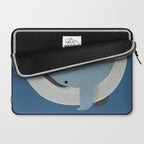 Whimsy Blue Whale Laptop Sleeve Gallery Image 2
