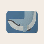 Whimsy Blue Whale Bath Mat Gallery Image 1