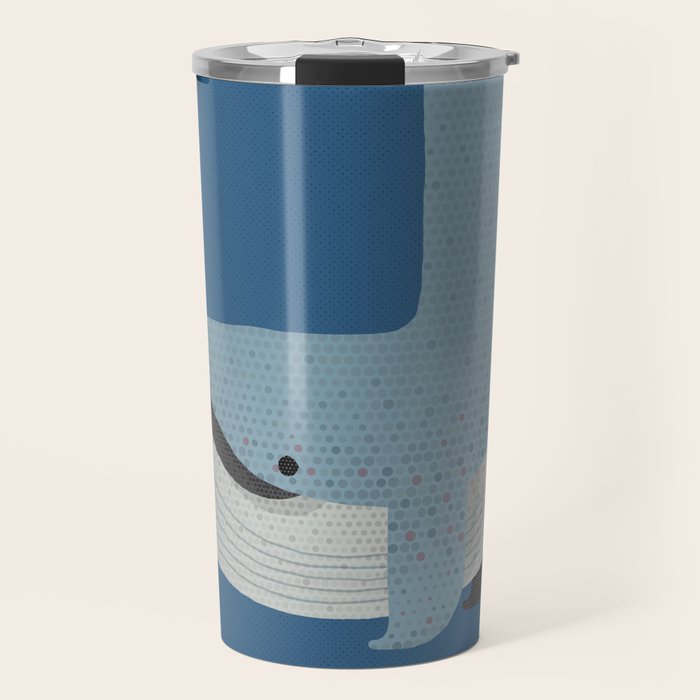 Whimsy Blue Whale Travel Mug Gallery Image 1