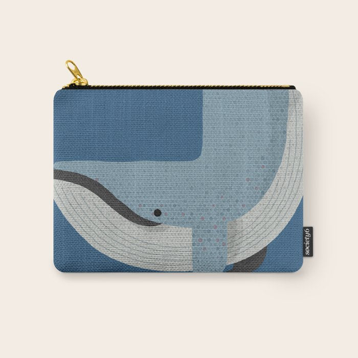 Whimsy Blue Whale Carry All Pouch Gallery Image 1
