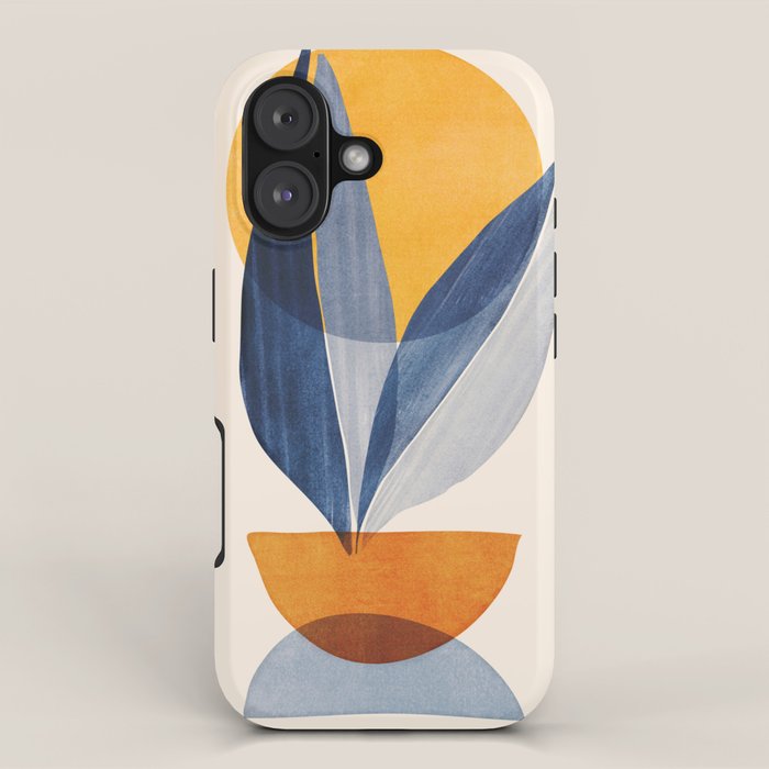 Sunshine Stack / Mid Century Abstract Illustration iPhone Case Gallery Image 1