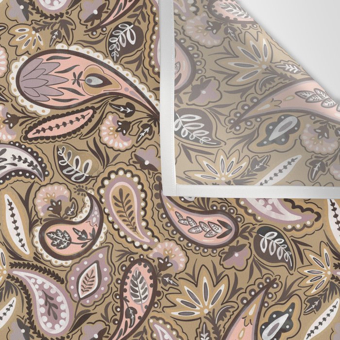 Vintage Paisley Harmony Wall Tapestry Gallery Image 3