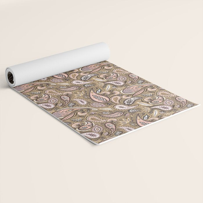 Vintage Paisley Harmony Yoga Mat Gallery Image 2