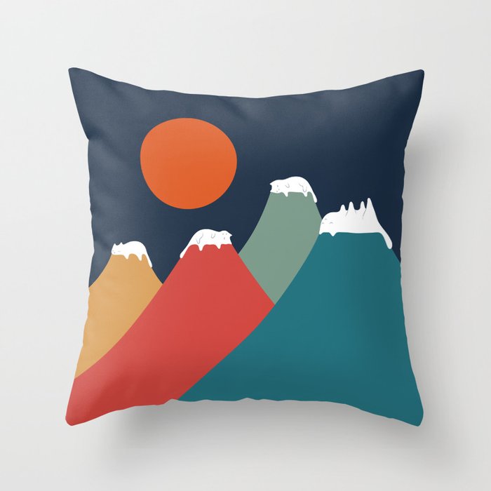 Cat Landscape 10 Throw Pillow Gallery Image 6