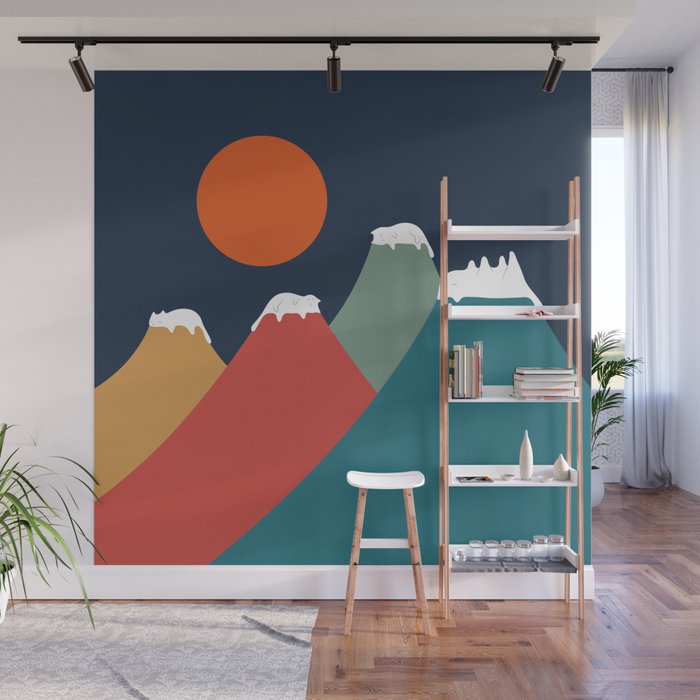 Cat Landscape 10 Wall Mural Gallery Image 1