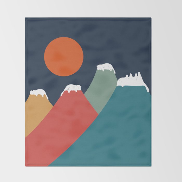 Cat Landscape 10 Throw Blanket Gallery Image 2
