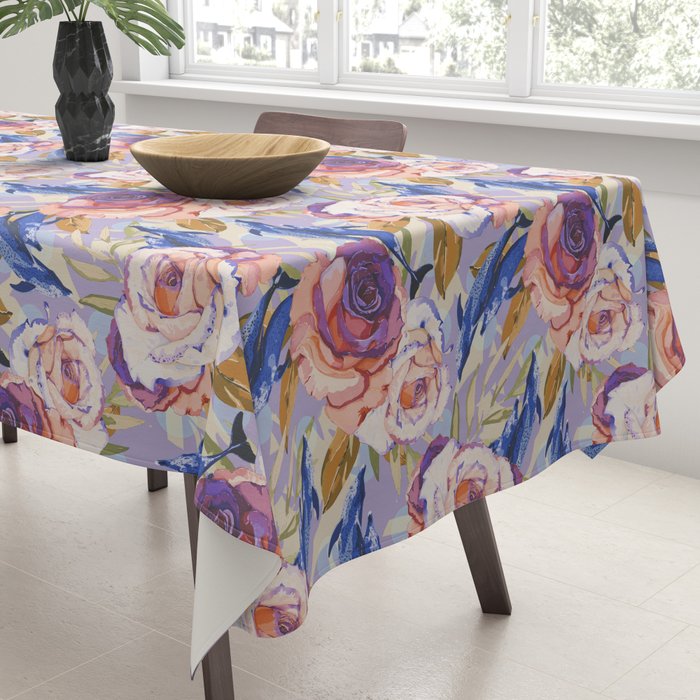 Dolphins in the roses A Tablecloth Gallery Image 3