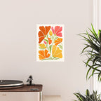 Spring Wildflowers Floral Illustration Poster Gallery Image 2