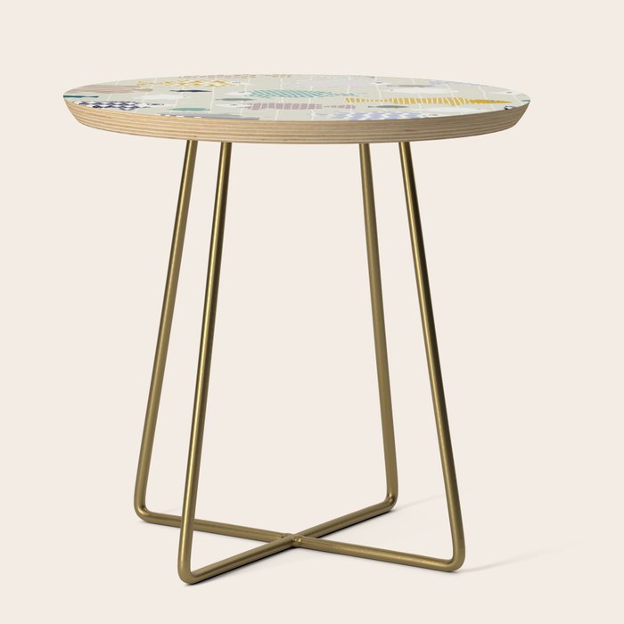 Fresh fish on warm grey pattern Side Table Gallery Image 1