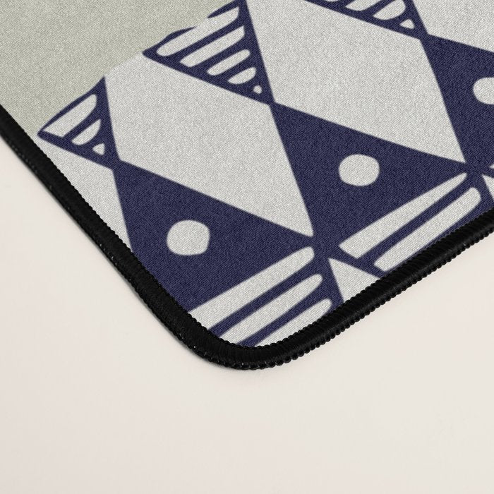 Fresh fish on warm grey pattern Desk Mat Gallery Image 4