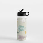 Fresh fish on warm grey pattern Water Bottle Gallery Image 1