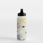 Fresh fish on warm grey pattern Water Bottle Gallery Image 3