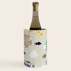Fresh fish on warm grey pattern Wine Chiller Gallery Image 2