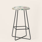 Fresh fish on warm grey pattern Stool Gallery Image 1