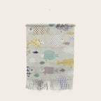 Fresh fish on warm grey pattern Wall Hanging Gallery Image 1