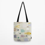 Fresh fish on warm grey pattern Tote Bag Gallery Image 2