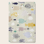 Fresh fish on warm grey pattern Cutting Board Gallery Image 1