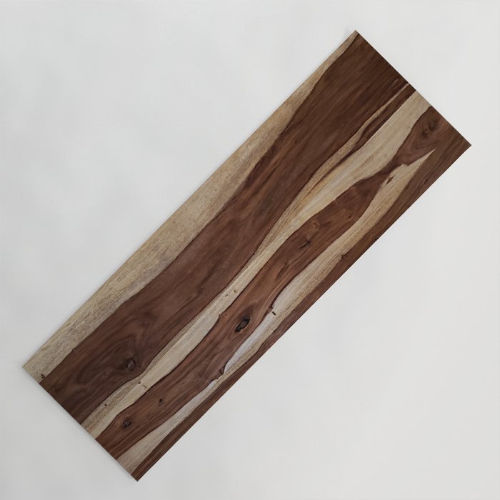Sheesham Wood Grain Texture, Close Up Yoga Mat Gallery Image 1