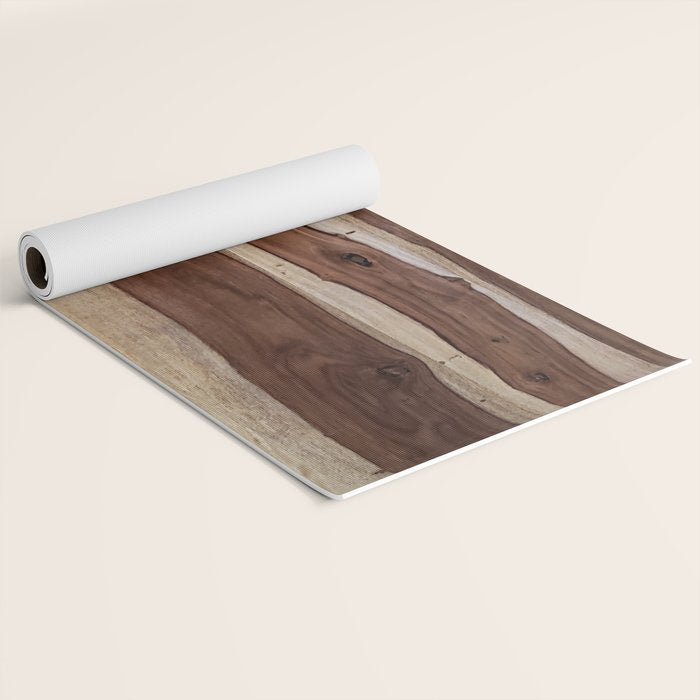 Sheesham Wood Grain Texture, Close Up Yoga Mat Gallery Image 2
