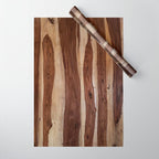 Sheesham Wood Grain Texture, Close Up Wrapping Paper Gallery Image 1