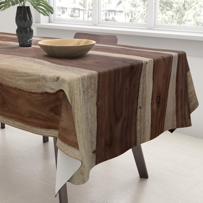 Sheesham Wood Grain Texture, Close Up Tablecloth Gallery Image 3