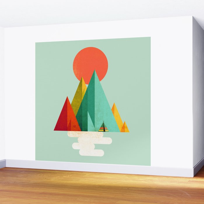 Little Geometric Tipi Wall Mural Gallery Image 2