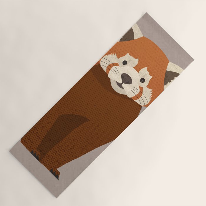 Whimsy Red Panda Yoga Mat Gallery Image 1