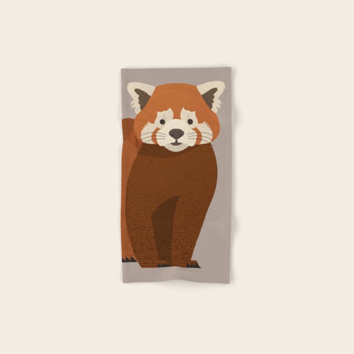 Whimsy Red Panda Bath Towel Gallery Image 1