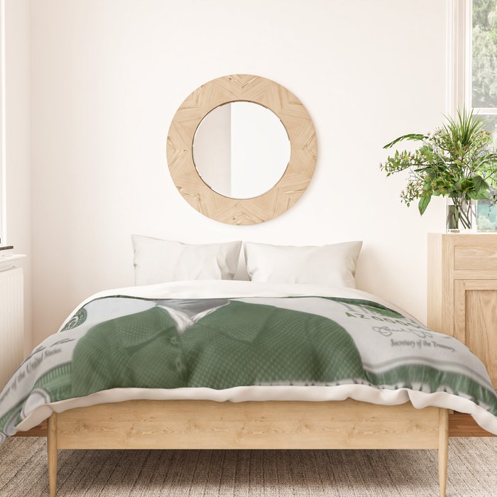 Proposed African American Icon Harriet Tubman Single U.S. Mint 20 Dollar bill Duvet Cover Gallery Image 3