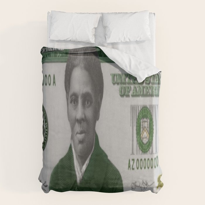 Proposed African American Icon Harriet Tubman Single U.S. Mint 20 Dollar bill Duvet Cover Gallery Image 6