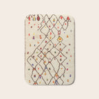 Vintage North African Berber Rug Print Bath Mat Gallery Image 1