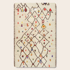 Vintage North African Berber Rug Print Cutting Board Gallery Image 1