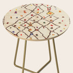 Vintage North African Berber Rug Print Side Table Gallery Image 2