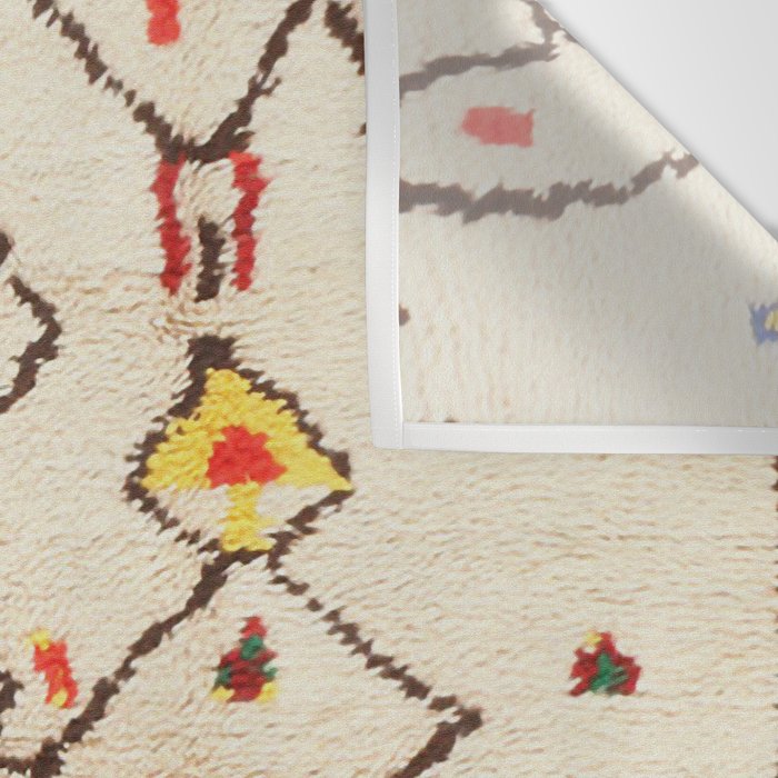 Vintage North African Berber Rug Print Wall Tapestry Gallery Image 3