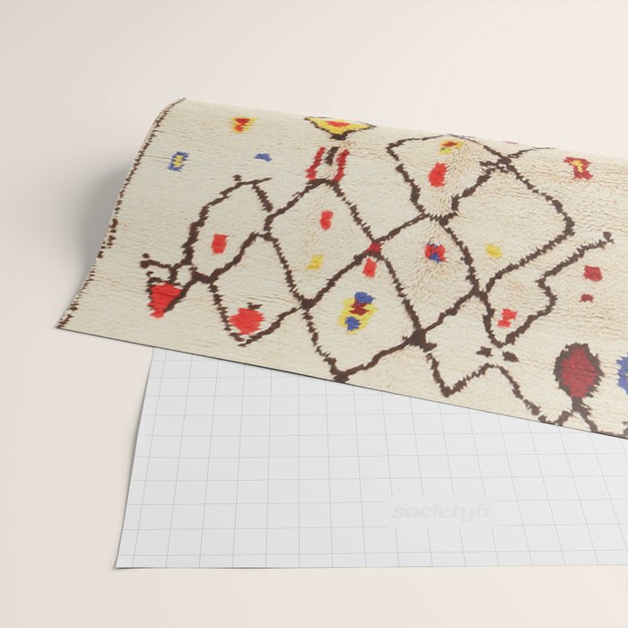 Vintage North African Berber Rug Print Wrapping Paper Gallery Image 2