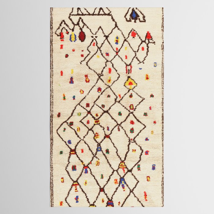 Vintage North African Berber Rug Print Tablecloth Gallery Image 2