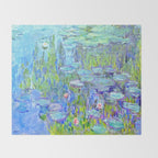 Water Lilies monet : Nympheas Throw Blanket Gallery Image 2