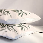 Vintage tropical palm tree beach island art Pillow Sham Gallery Image 3