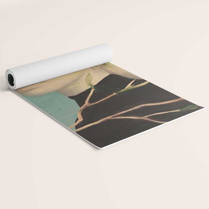 Woman and Birds Yoga Mat Gallery Image 2