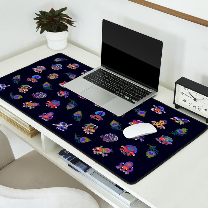 Peacock spider Desk Mat Gallery Image 2