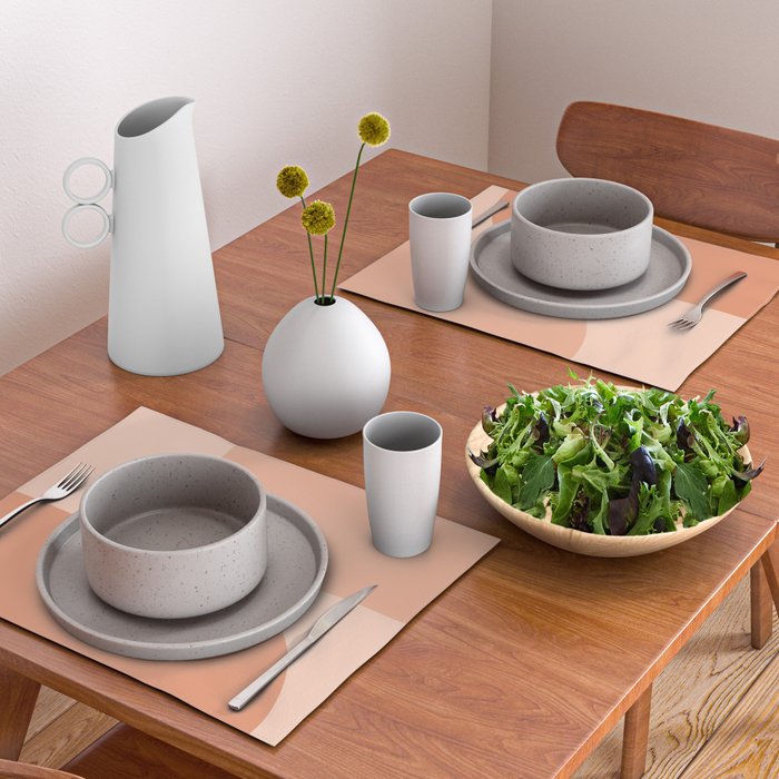 Modern Minimal Arch Abstract XI Placemat Gallery Image 2