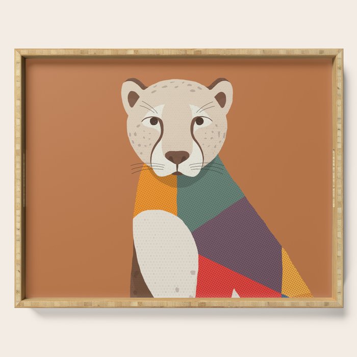 Cheetah Serving Tray Gallery Image 1