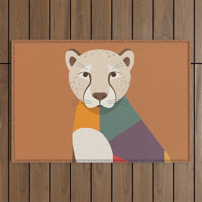 Cheetah Outdoor Rug Gallery Image 1