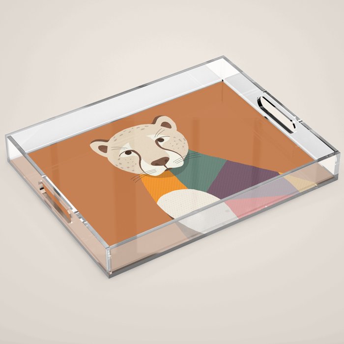 Cheetah Acrylic Tray Gallery Image 1