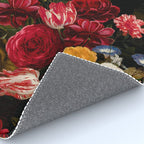 Dutch Vintage Midnight Flower Garden Rug Gallery Image 4